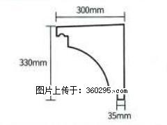 产品分解图型 - 檐口线，型号：SX311-YK-2，规格：300x330mm(2) - 济宁三象EPS建材 jining.sx311.cc